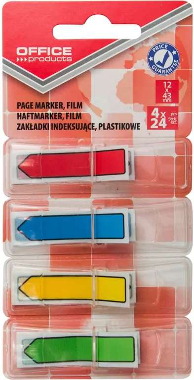 Zakładki indeksujące strzałka 12x43 mm - tantis.pl