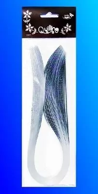 Paski do quillingu 5mmx50cm. Brokatowe srebrne - tantis.pl