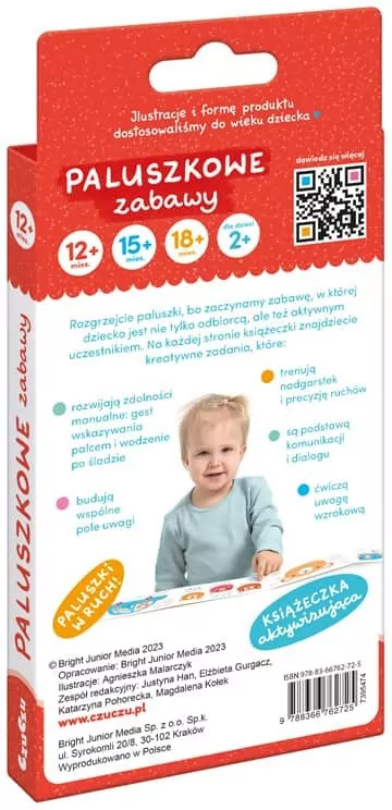 CzuCzu. Paluszkowe zabawy dla dzieci 12 mies.+ - tantis.pl