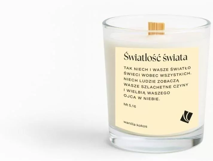 Świeca zapachowa - Światłość świata - tantis.pl