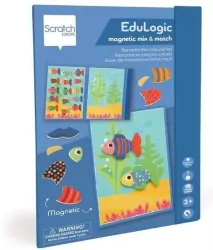 Układanka magnetyczna kształty i kolory Rybki