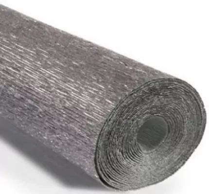 Krepina 50x250cm 180g metalizowana srebrna