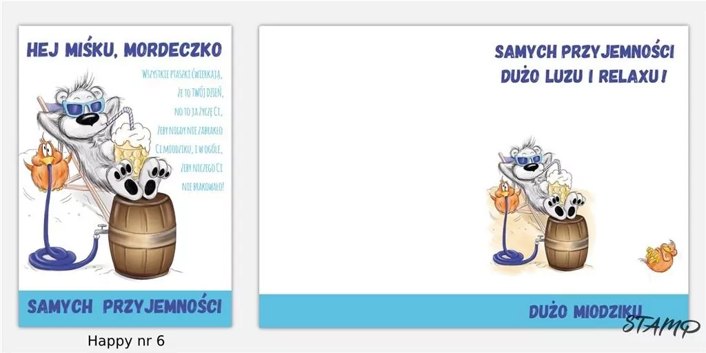 Karnet Happy B6 + koperta wzór nr 06 - tantis.pl