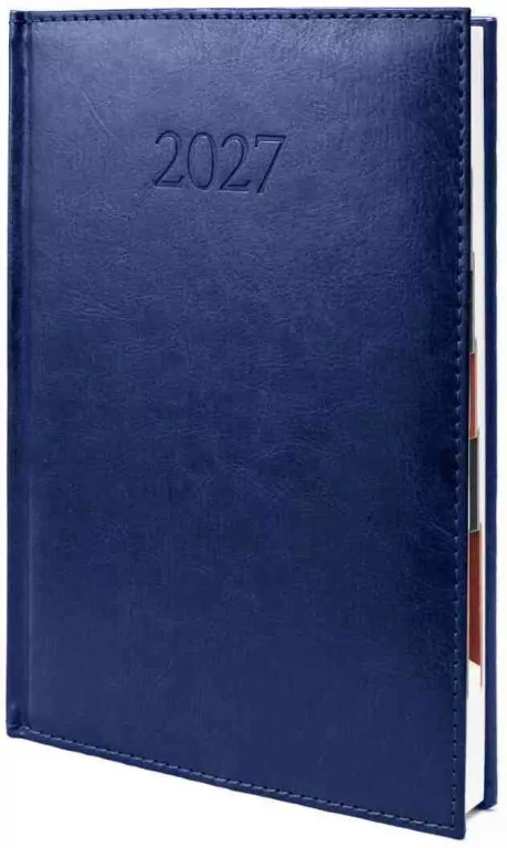 Kalendarz 2027 B5 Agenda Dzienny Granatowy - tantis.pl
