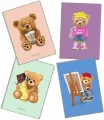 Zeszyt A4 32k. kratka PP Teddies 1szt.mix - tantis.pl
