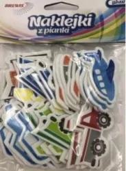 Naklejki z pianki. Transport