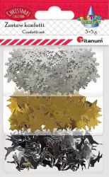 Konfetti. Boże Narodzenie 3 kolory