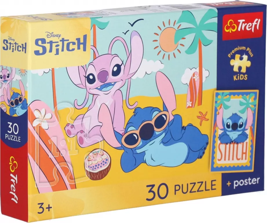 Puzzle 30 Lilo&Stitch Uśmiech Stitcha TREFL - tantis.pl