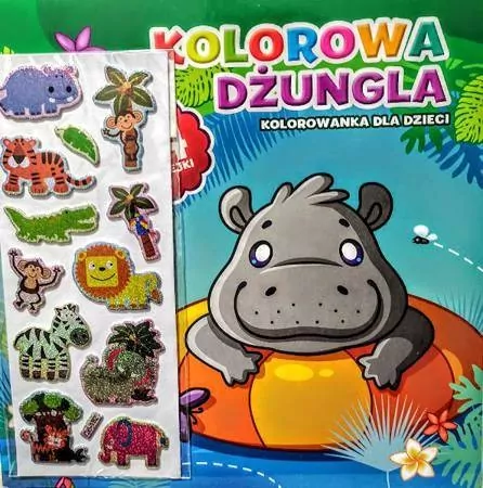 Kolorowa dżungla Hipopotam - tantis.pl