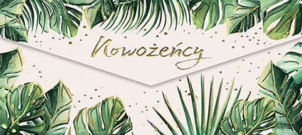 Koperta Ślub Monstera - tantis.pl