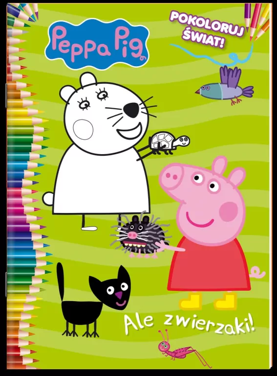 Peppa Pig. Ale zwierzaki! Pokoloruj świat! cz. 4 - tantis.pl