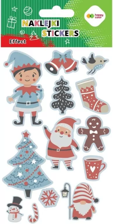 Naklejki Xmas blue 10x20cm HAPPY COLOR - tantis.pl
