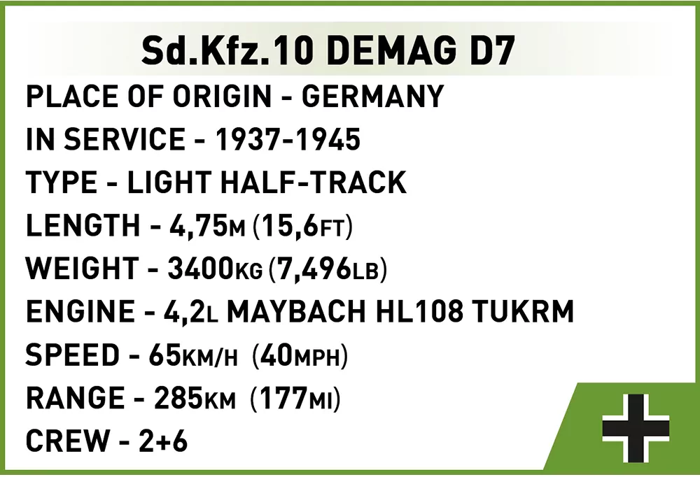 Sd.Kfz 10 Demag D7 - tantis.pl