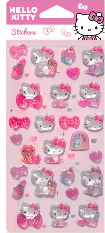 Naklejki Pop Up Hello Kitty Pink wzór 1 - tantis.pl