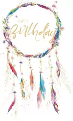 Karnet B6 + koperta: Urodziny, Łapacz snów