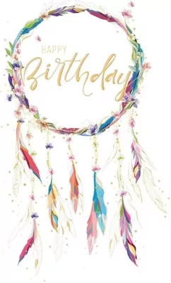 Karnet B6 + koperta: Urodziny, Łapacz snów