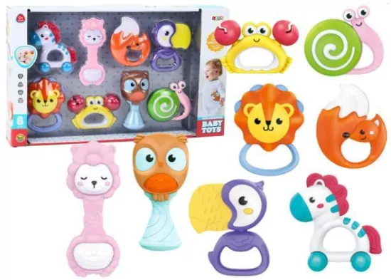 Zestaw grzechotek zwierzątka