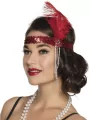 Opaska retro. Czerwona - tantis.pl