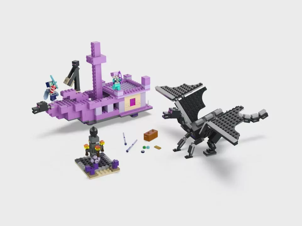 LEGO® Minecraft. Smok kresu i statek kresu. 21264 - tantis.pl