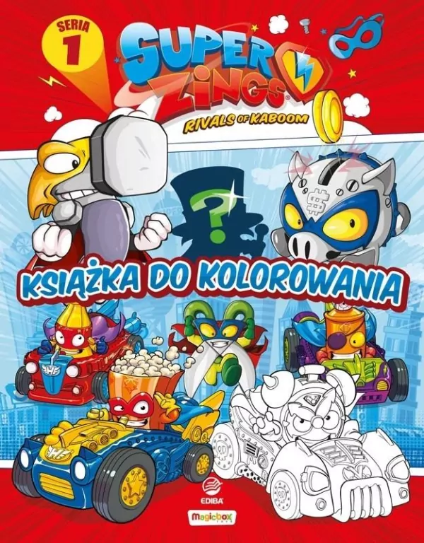 SuperZings. Książka do kolorowania + figurka - tantis.pl