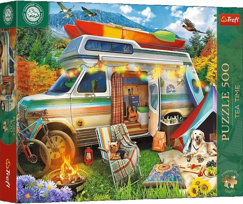 Puzzle 500 Tea Time: Kamper TREFL - tantis.pl