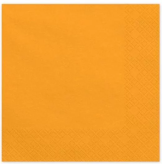 Serwetki papierowe pomarańczowy 33x33cm - tantis.pl