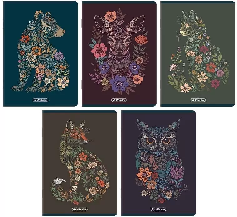 Zeszyt A5/60K kratka Florimals (10szt) HERLITZ - tantis.pl