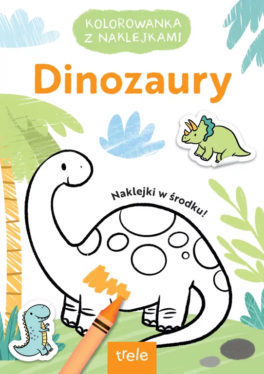 Dinozaury. Kolorowanka z wykrojnikiem - tantis.pl
