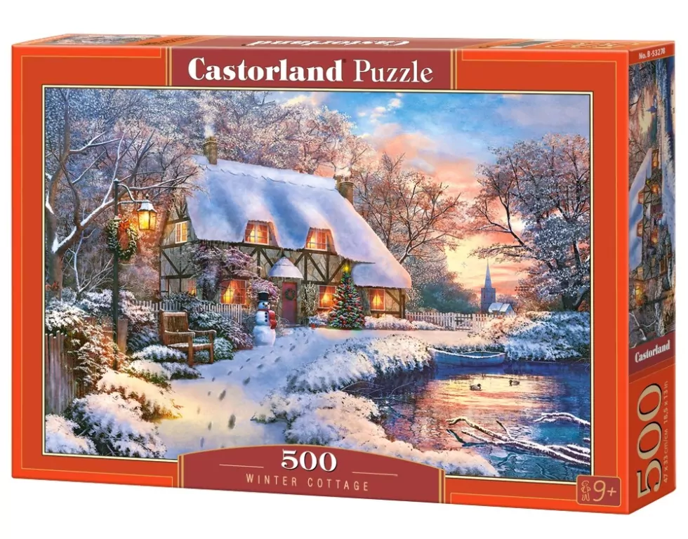 Puzzle 500 Winter Cottage CASTOR - tantis.pl