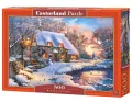 Puzzle 500 Winter Cottage CASTOR - tantis.pl
