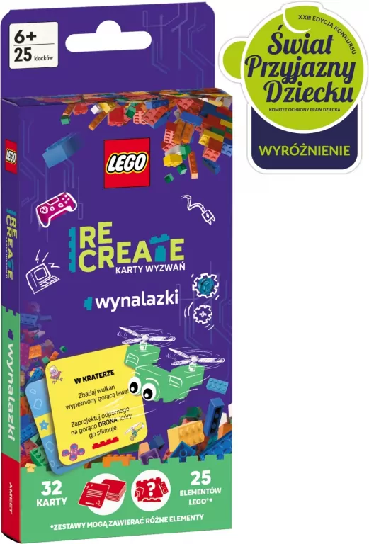 Lego Recreate. Karty Wyzwań. Wynalazki - tantis.pl