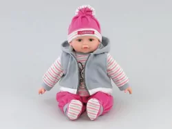 Lalka bobas z polskim dźwiękiem 35cm w worku 417687