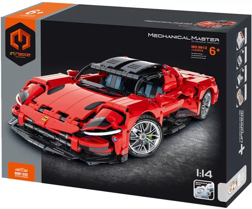 Klocki techniczne Super Car red - tantis.pl