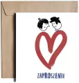 Karnet kw One Heart / Jedno serce. Ślub AL03 - tantis.pl
