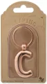 Metalowy brelok do kluczy litera C Keyring - tantis.pl