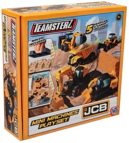 JCB 5 mini maszyn z piaskiem - tantis.pl