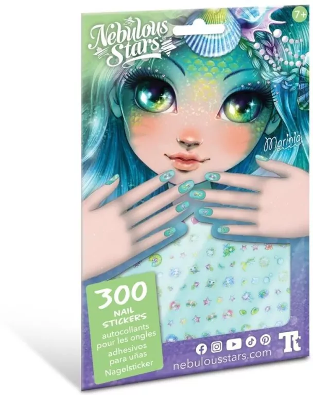 Naklejki na paznokcie dla dzieci Marinia 300szt - tantis.pl