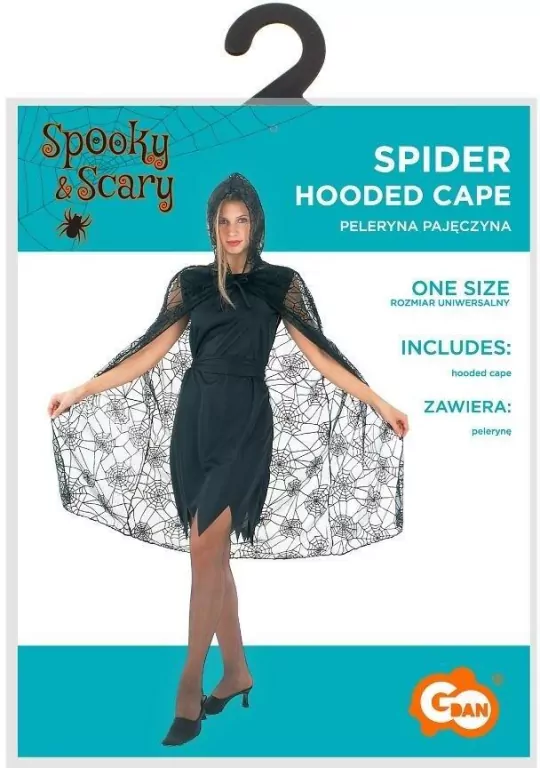 Peleryna z kapturem dla dorosłych Pajęczyna r.uniw - tantis.pl