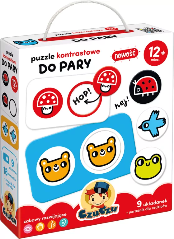 CzuCzu. Puzzle kontrastowe. Do pary 12m+ - tantis.pl