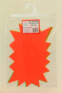 Cenówki kart. Gwiazdki Fluo, 30 sztuk