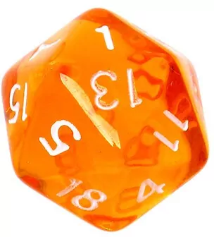 Komplet kości REBEL RPG - Mini Kryształowe - Pomarańczowe - tantis.pl