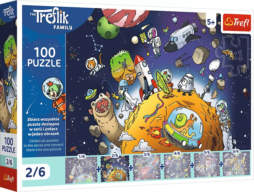 Puzzle 100 Trefliki w kosmosie TREFL - tantis.pl