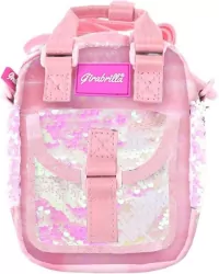 Torebka na ramię puffer jasny róż