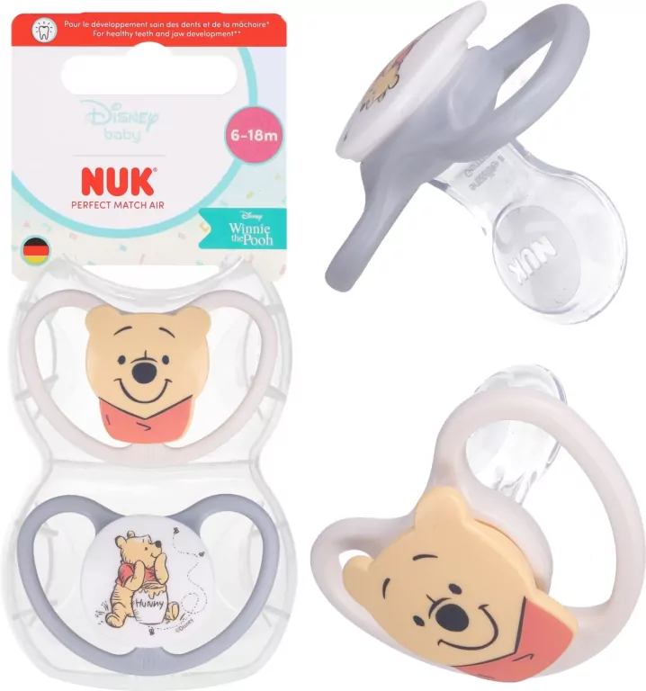 NUK. Perfect Match. Smoczek. 2 sztuki. 6-18 miesięcy. Kubuś - tantis.pl