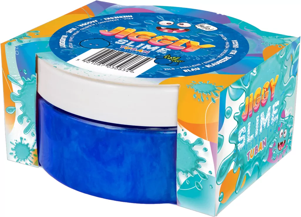 Jiggly Slime zapachowy Niebieska jagoda 200g TUBAN - tantis.pl