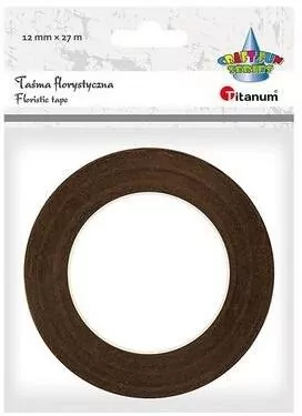Taśma florystyczna brązowa 27mx12mm - tantis.pl