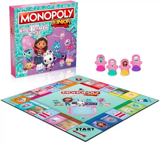 Monopoly Junior. Koci Domek Gabi - tantis.pl