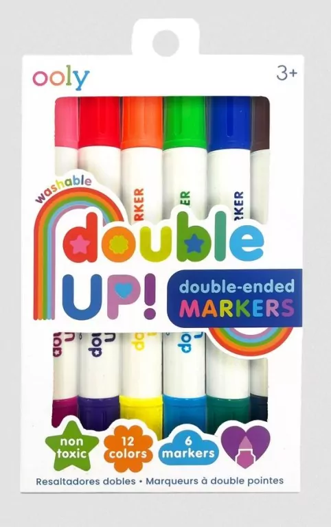 Dwustronne Flamastry Double Up 6 kolorów - tantis.pl
