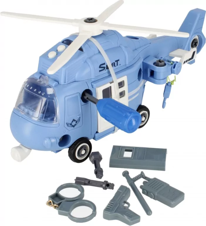 Helikopter do skręcania z akcesoriami 499168 Mega Creative - tantis.pl