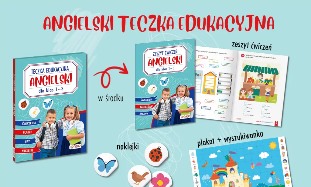 Angielski. Teczka edukacyjna. Dla klas 1-3 - tantis.pl